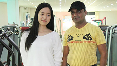 印度客戶來中國進(jìn)口商用跑步機(jī)